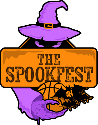 Hype Her Hoops The Spookfest 2025 logo