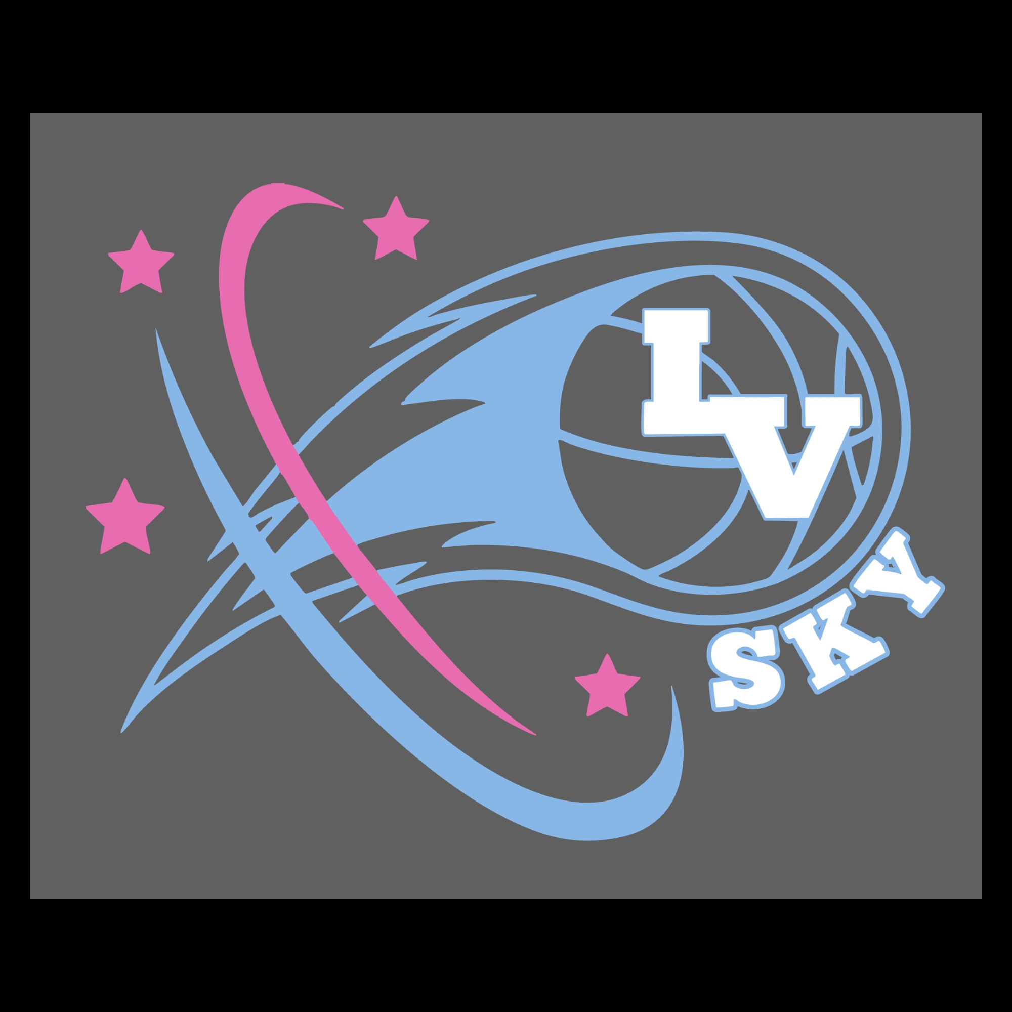 The official logo of Las Vegas Sky Basketball Club