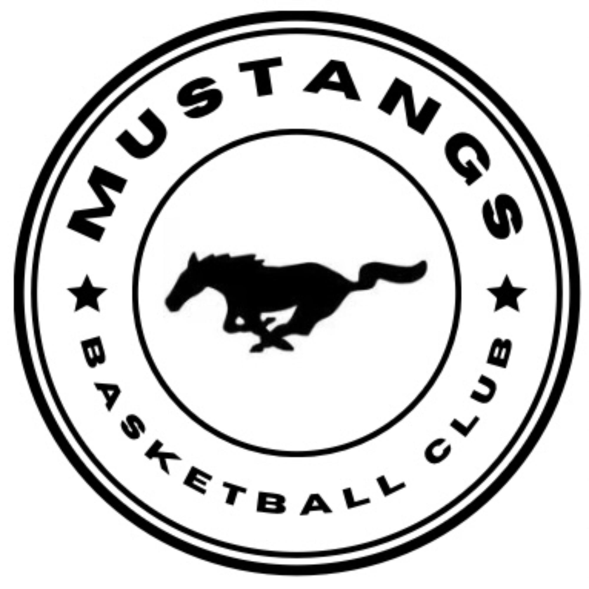 The official logo of Mustangs Basketball Club