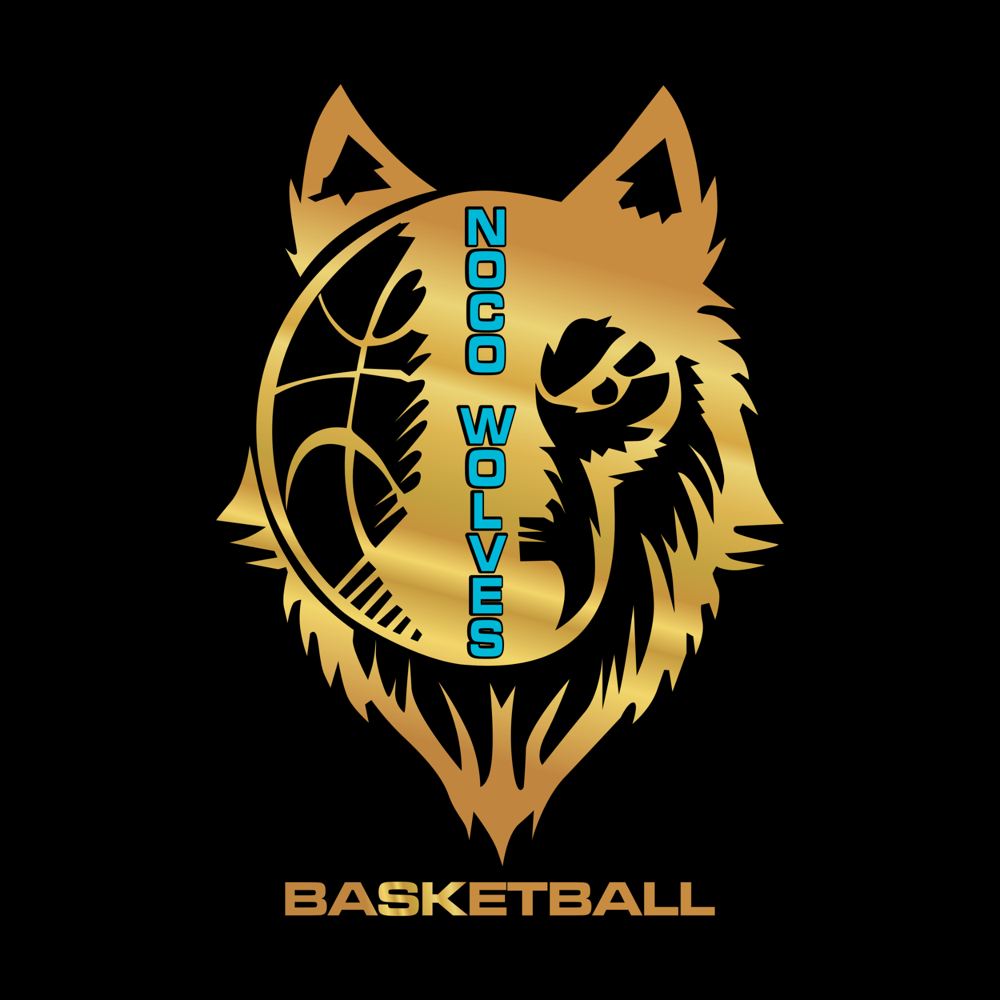The official logo of NORTHEN COLORADO WOLVES BASKETBALL CLUB (NWBC)