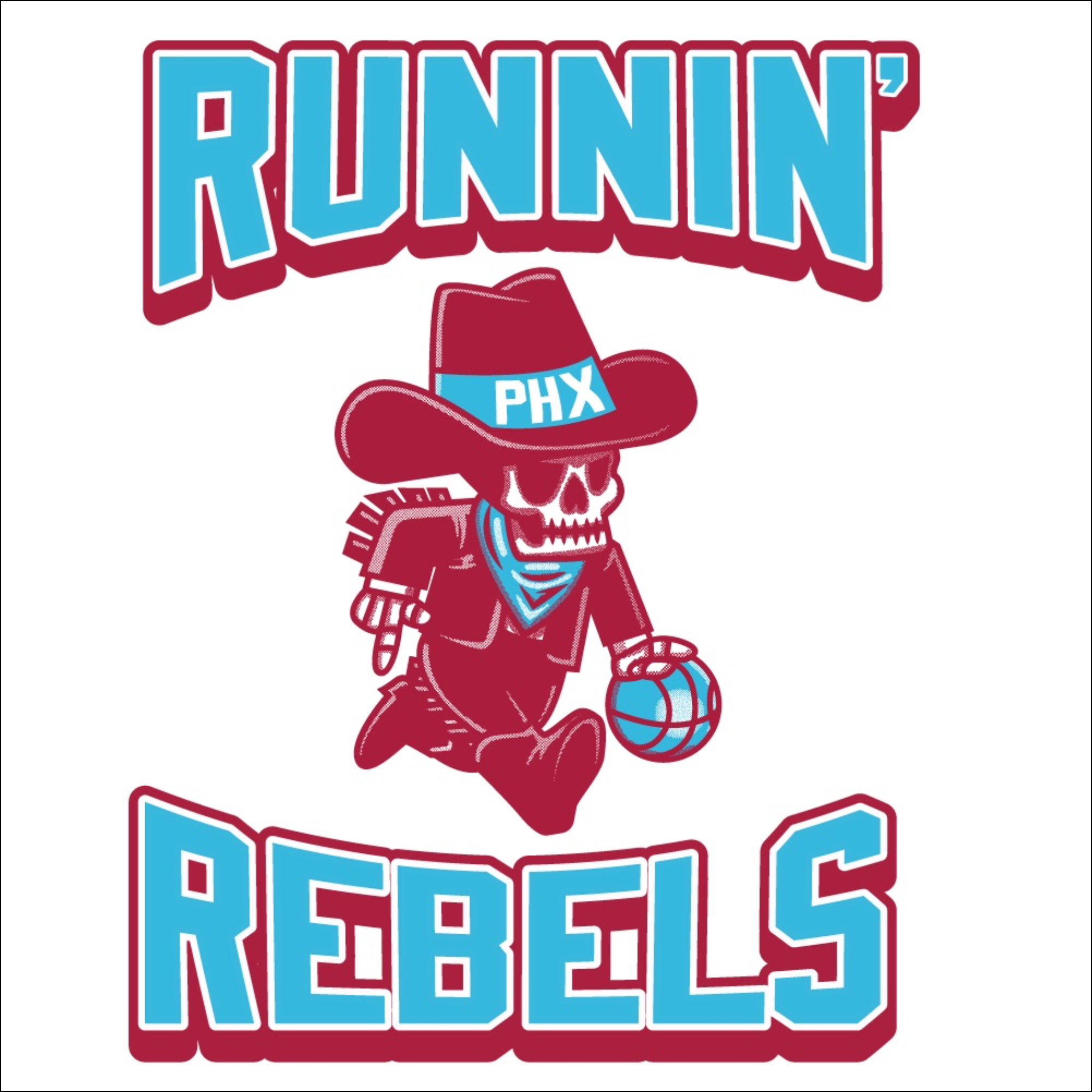 The official logo of Phoenix Runnin’ Rebels